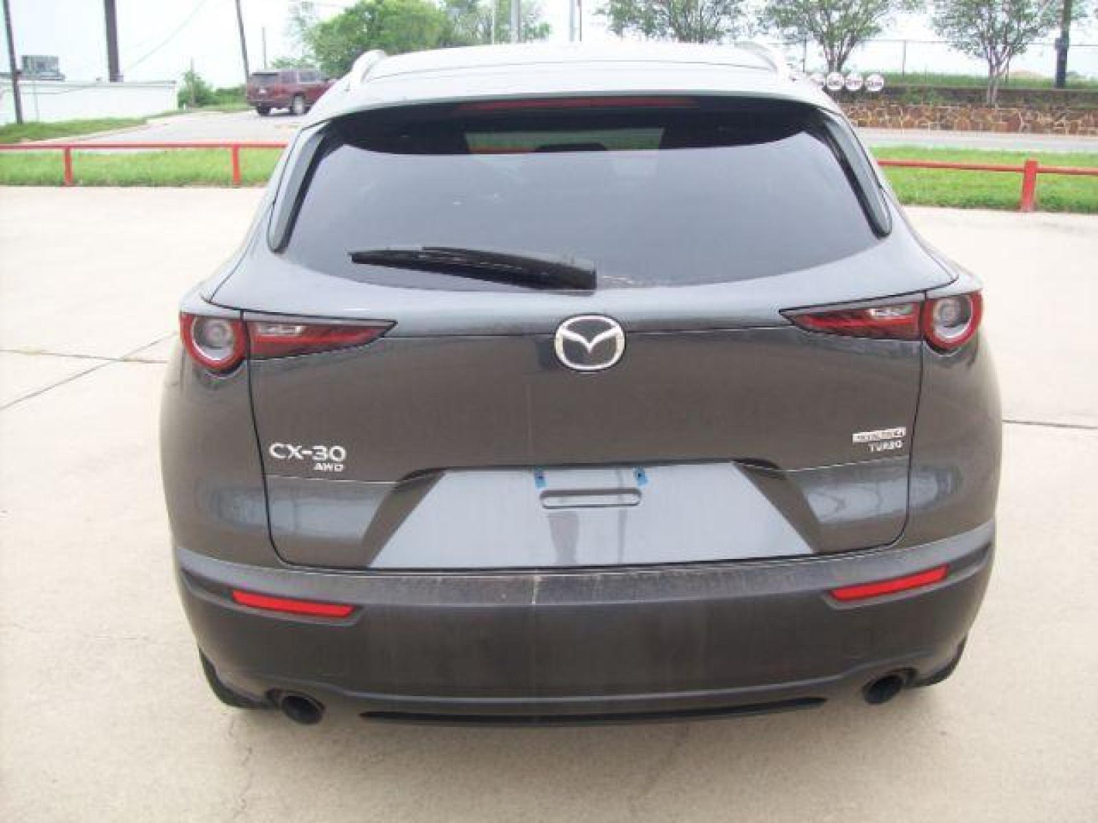 2022 Gray /Black Mazda CX-30 2.5 Turbo AWD (3MVDMBAY4NM) with an 2.5L L4 DOHC 16V TURBO engine, 6-Speed Automatic transmission, located at 605 West Oak Street, West, TX, 76691, (254) 826-5852, 31.803501, -97.098549 - Photo #2